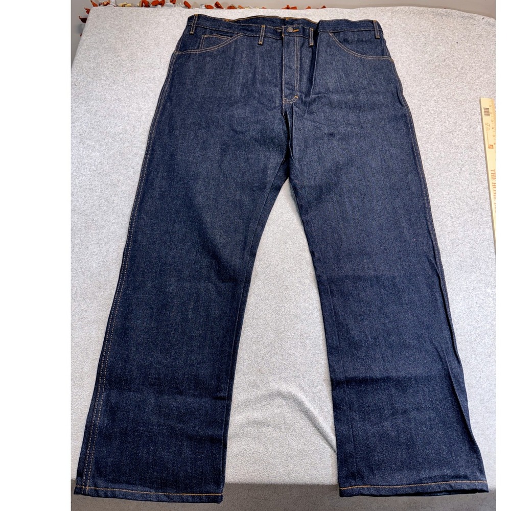 Dickies Regular Fit Jeans Mens 44x32 Indigo Blue Heavyweight Denim Workwear NWT‎